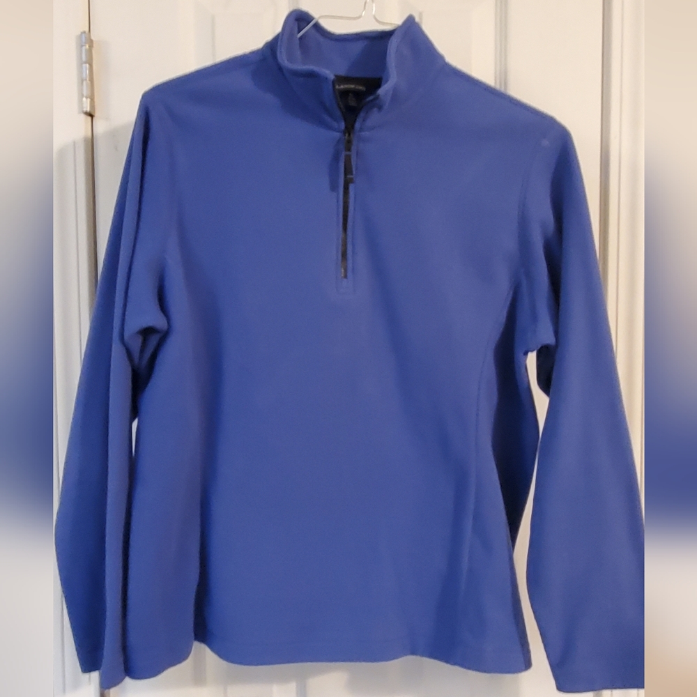 Lands End Quarter Zip lightweight fleece, Size 10-12
